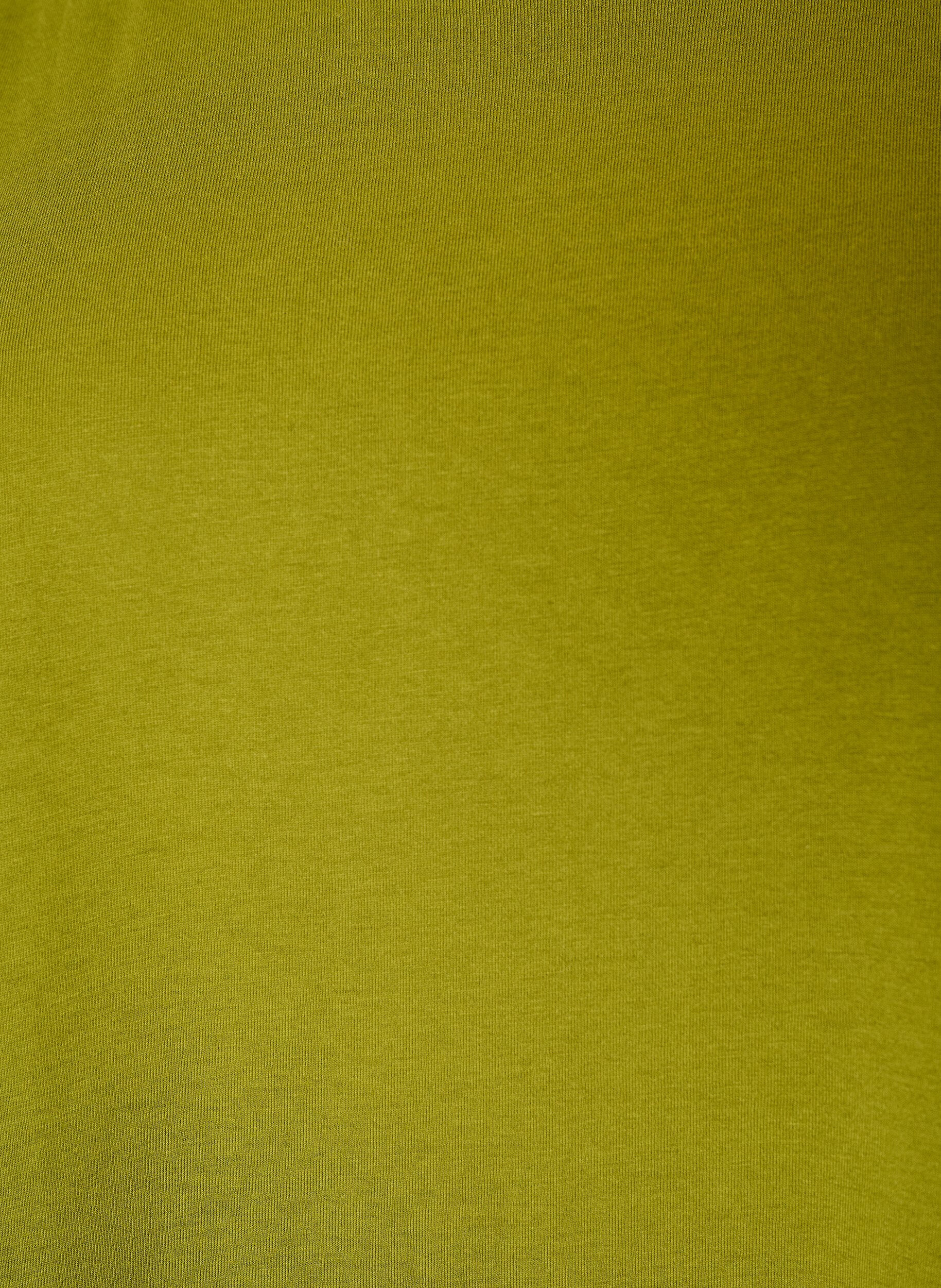 Zizzi Kort&auml;rmad t-shirt i bomullsmix, Gr&ouml;n, Packshot image number 2