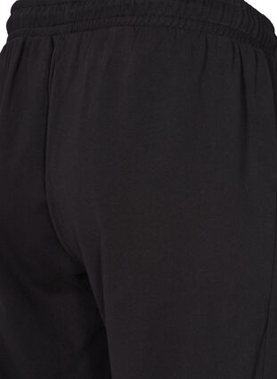 Lösa sweatpants med fickor, Black, Packshot image number 2