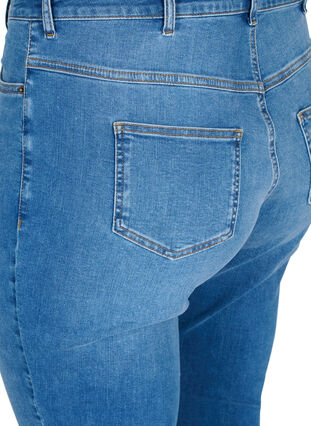 Bea jeans med extra hög midja, Blue denim, Packshot image number 3