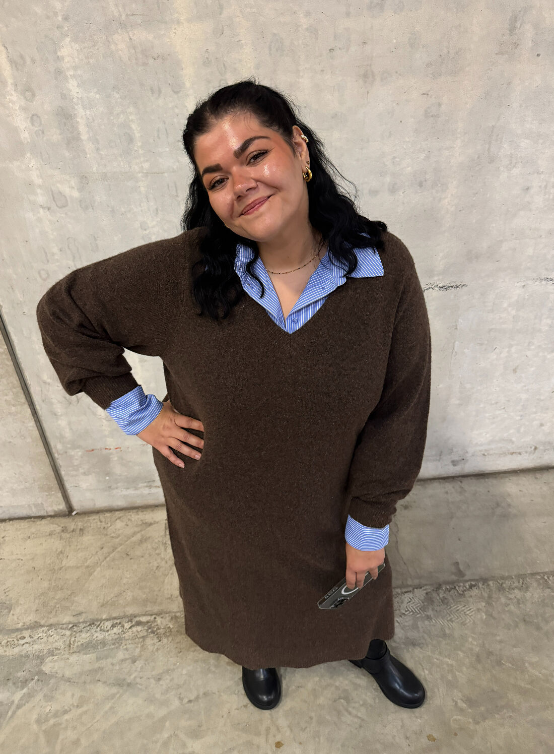 Bruna och bl&aring; nyanser, , Model