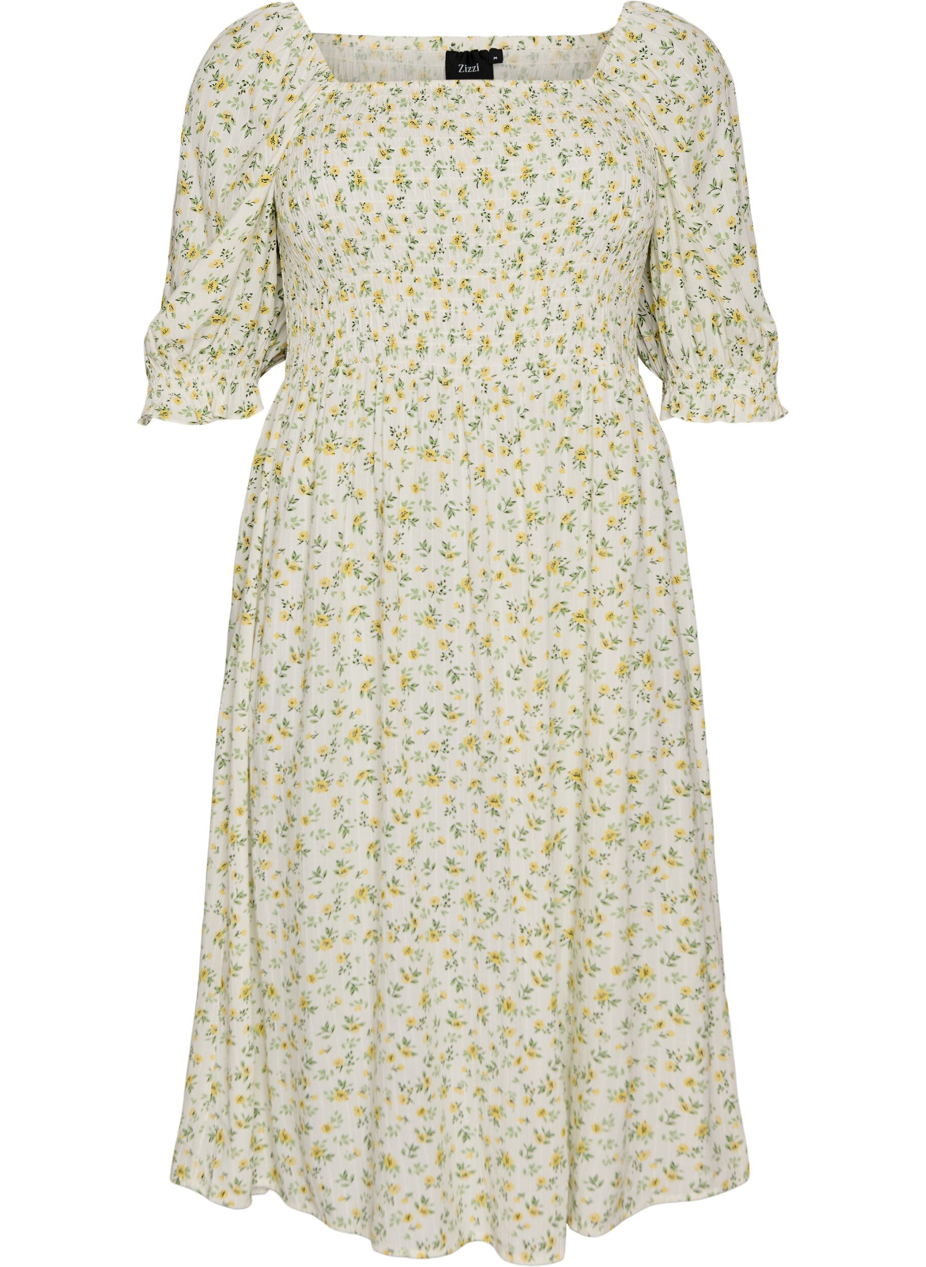 Blommig sommarkl&auml;nning i viskos