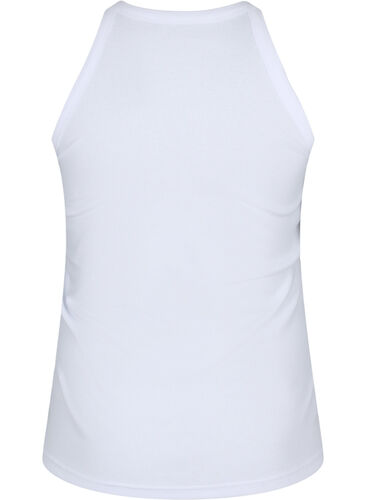 Ribbat linne i bomull, Bright White, Packshot image number 1