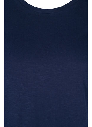 2-pack kortärmade t-shirtar i bomull, Navy B/Reseda, Packshot image number 2