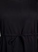 FLASH - Kort T-shirtklänning med knytskärp, Svart, Packshot image number 2