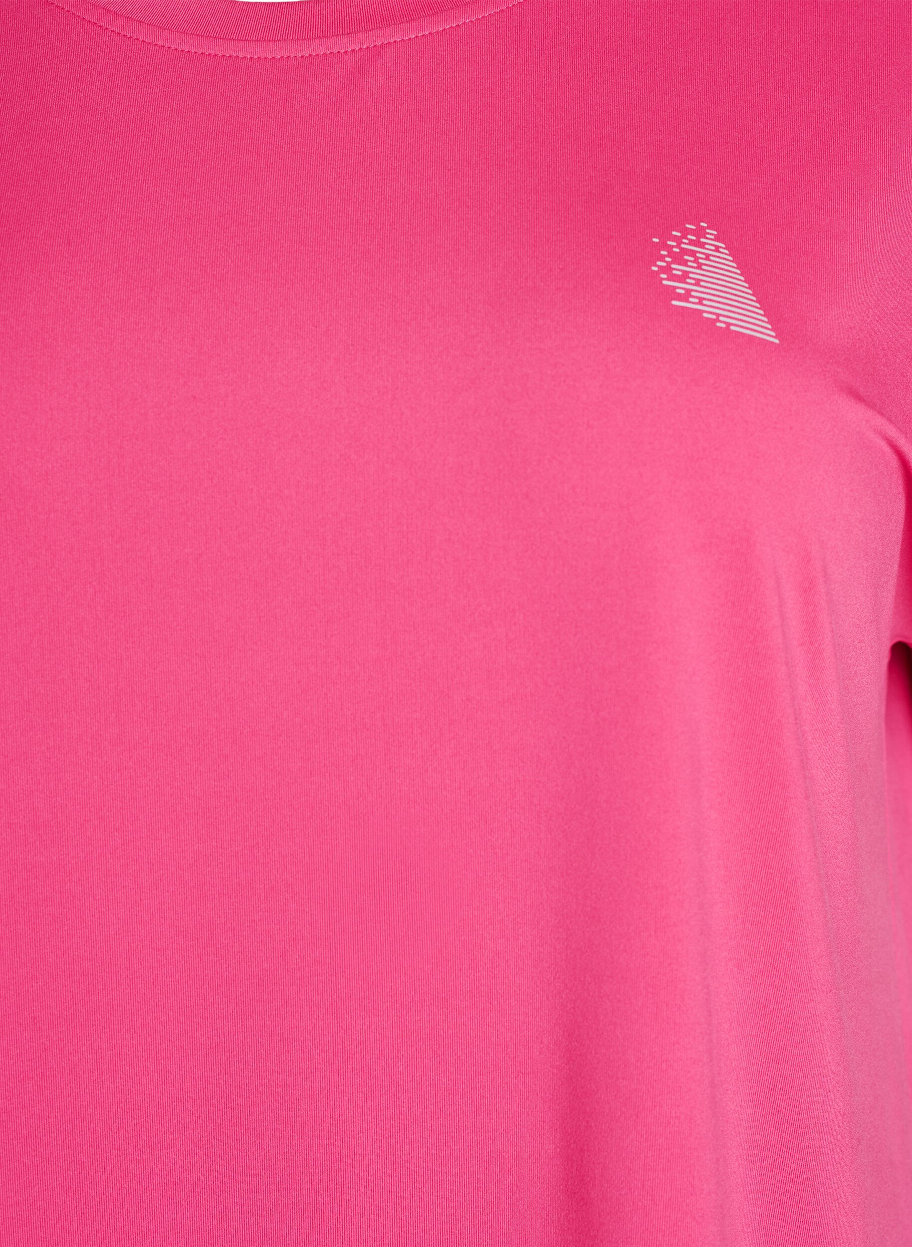 ZizziEnf&auml;rgad tr&auml;nings-T-shirt, Rosa, Packshot image number 2
