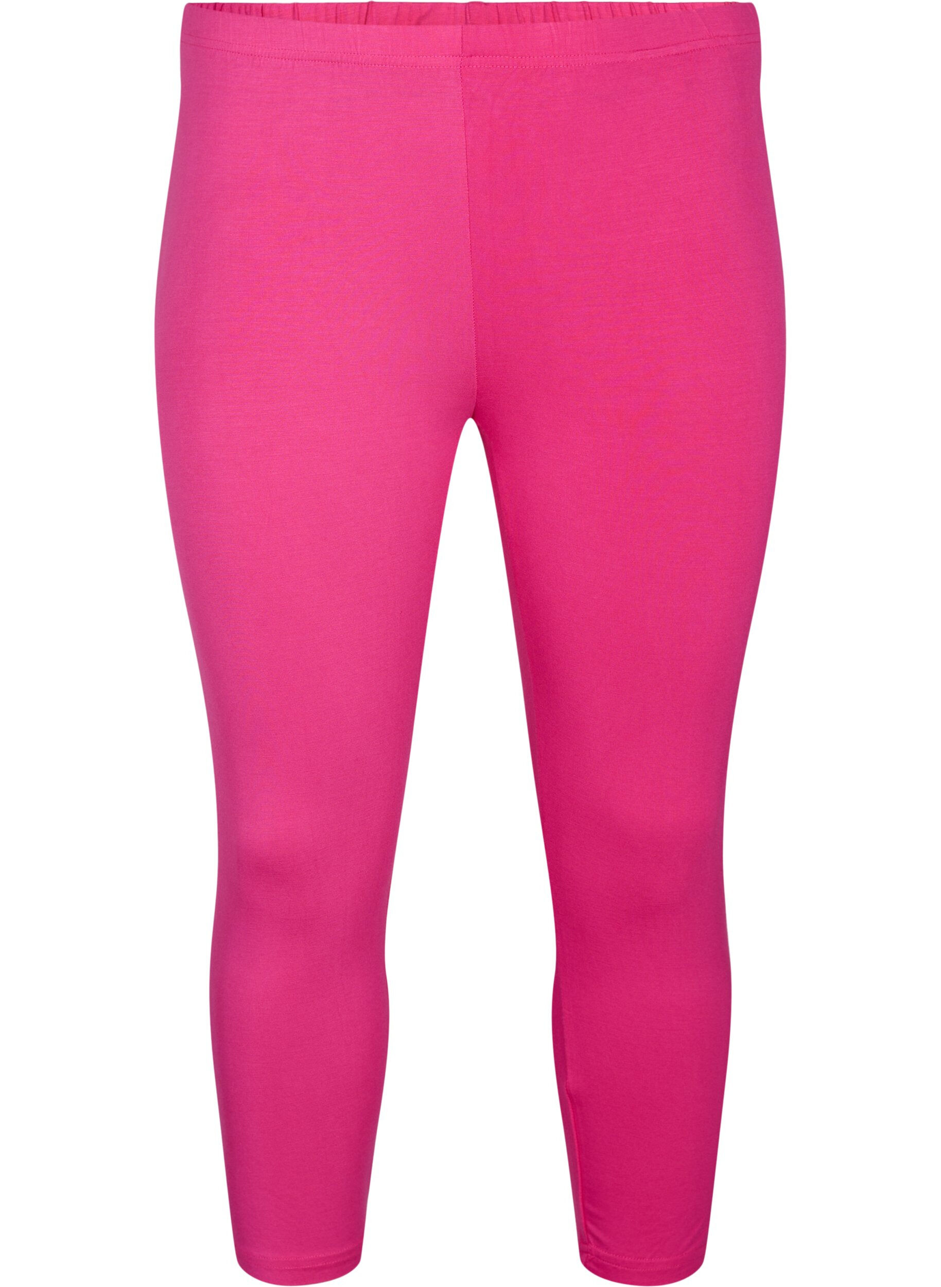 Zizzi 3/4 bas-leggings, Rosa, Packshot image number 0