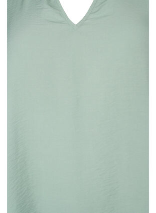 Solid färg blus med 3/4 ärmar, Chinois Green, Packshot image number 2