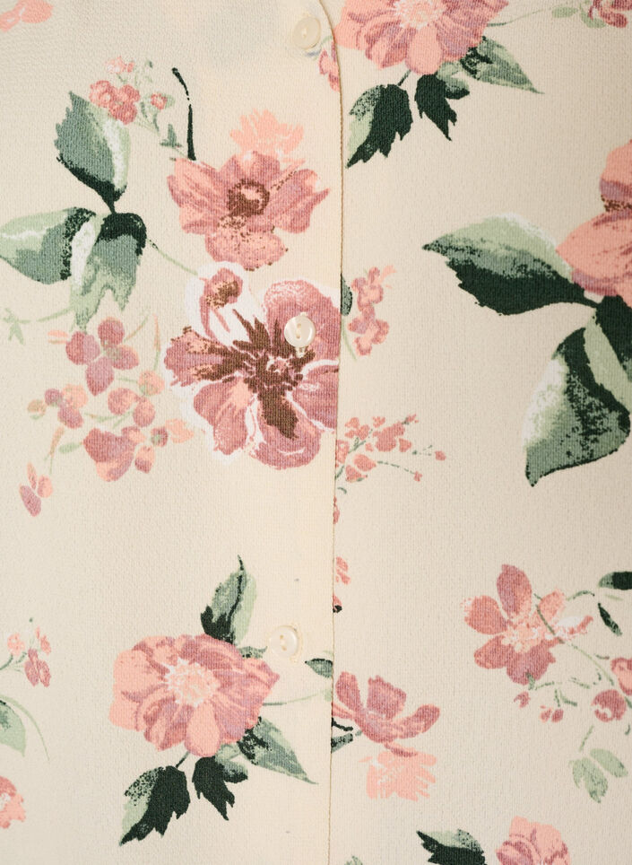 Skjortblus med halvl&aring;nga &auml;rmar, Rosa, Packshot image number 2