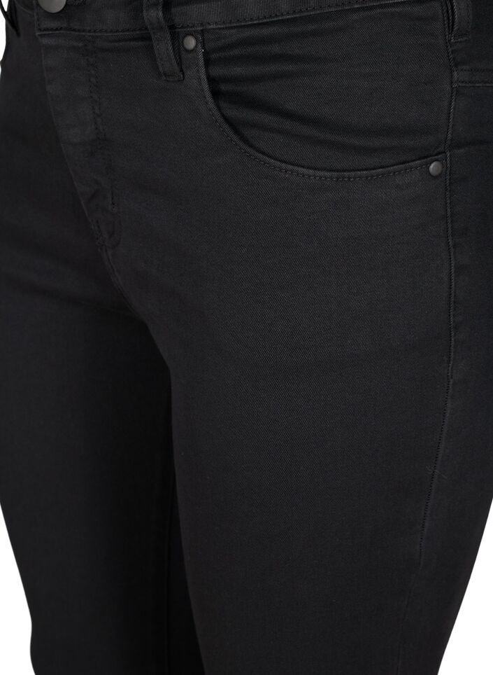Super slim Amy jeans med h&ouml;g midja, Black, Packshot image number 2