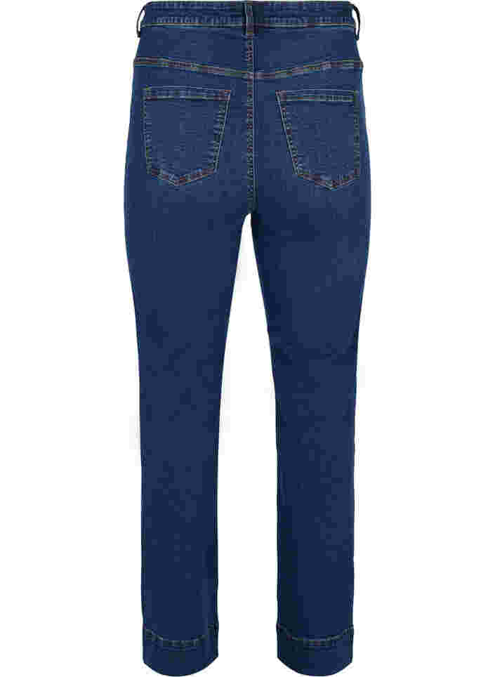 Megan Jeans med regular fit och extra hög midja, Blue denim, Packshot image number 1
