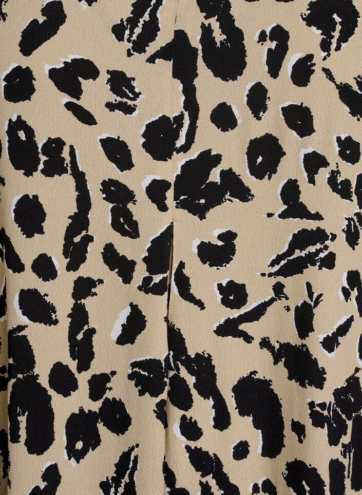 A-linjeformad klänning i viskos, Beige, Packshot image number 2