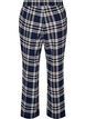Rutiga pyjamasbyxor i bomull, Bl&aring;, Packshot image number 1