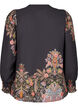 Blus med paisleymönster, Black Paisley, Packshot image number 1