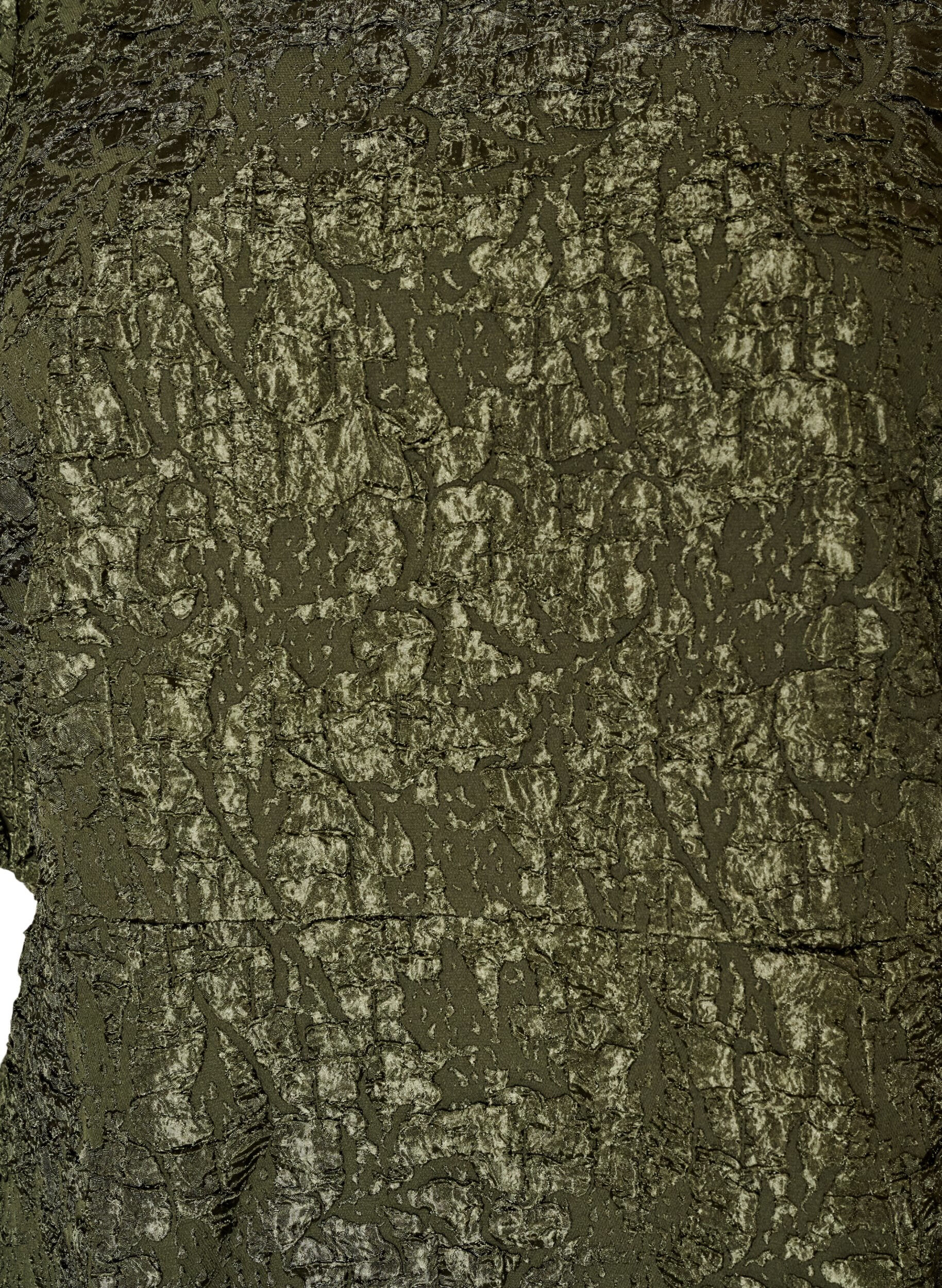 ZizziA-linjeformad kl&auml;nning i jacquard med puff&auml;rmar, Gr&ouml;n, Packshot image number 2