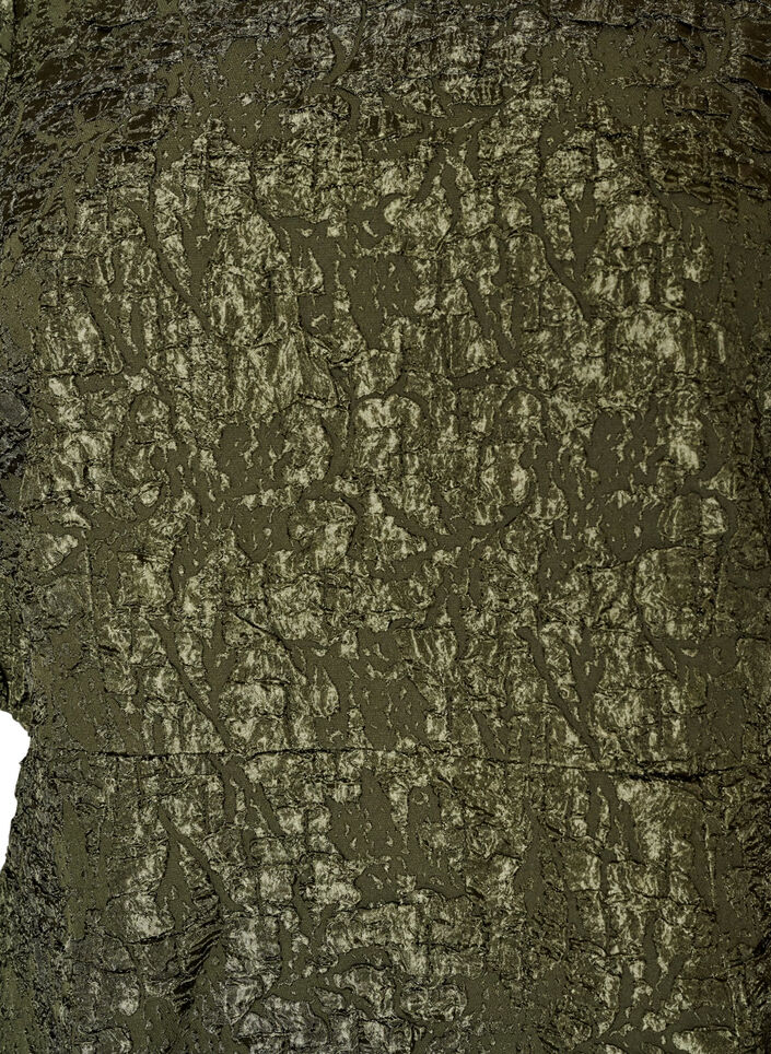 A-linjeformad kl&auml;nning i jacquard med puff&auml;rmar, Gr&ouml;n, Packshot image number 2