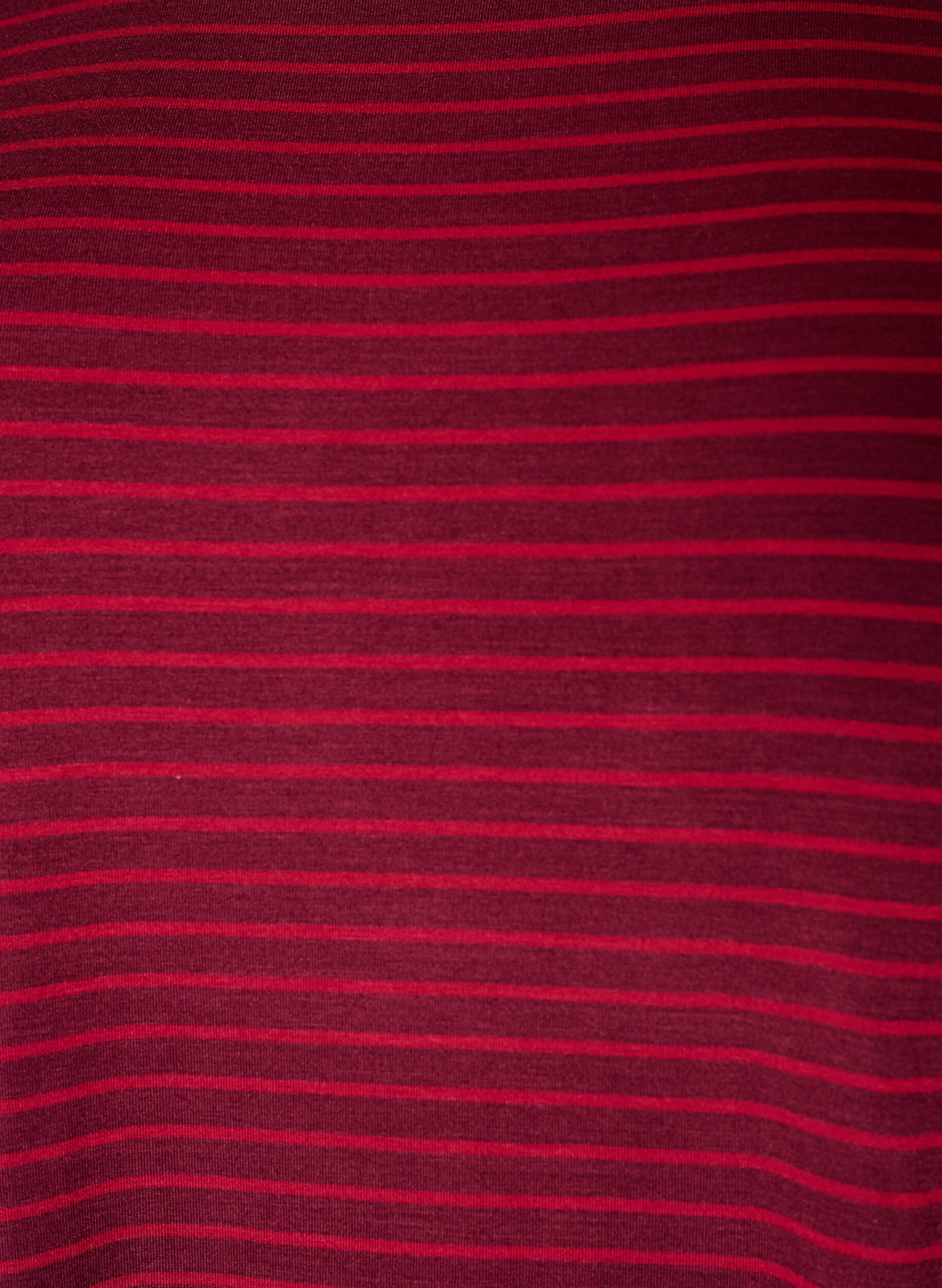 ZizziRandig t-shirt i viskos med rund halsringning, R&ouml;d, Packshot image number 2
