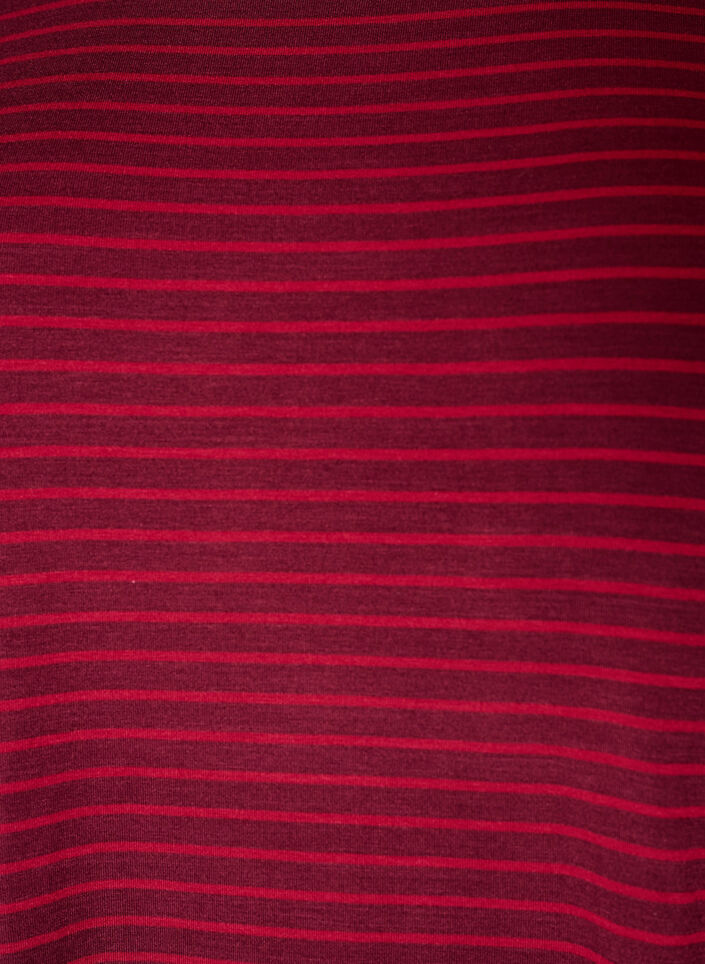Randig t-shirt i viskos med rund halsringning, R&ouml;d, Packshot image number 2
