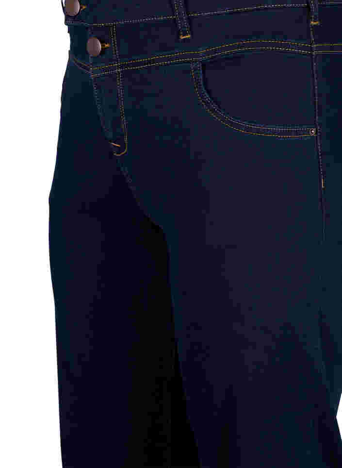 Regular fit Gemma jeans med hög midja, Blue denim, Packshot image number 2