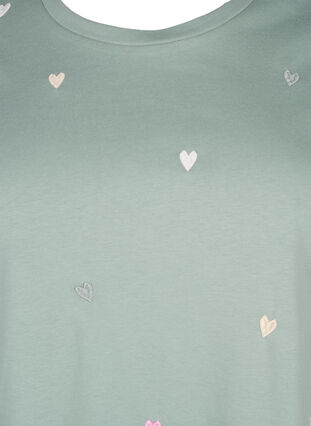 T-shirt med hjärtan i ekologisk bomull, Chinois G. Love Emb., Packshot image number 2