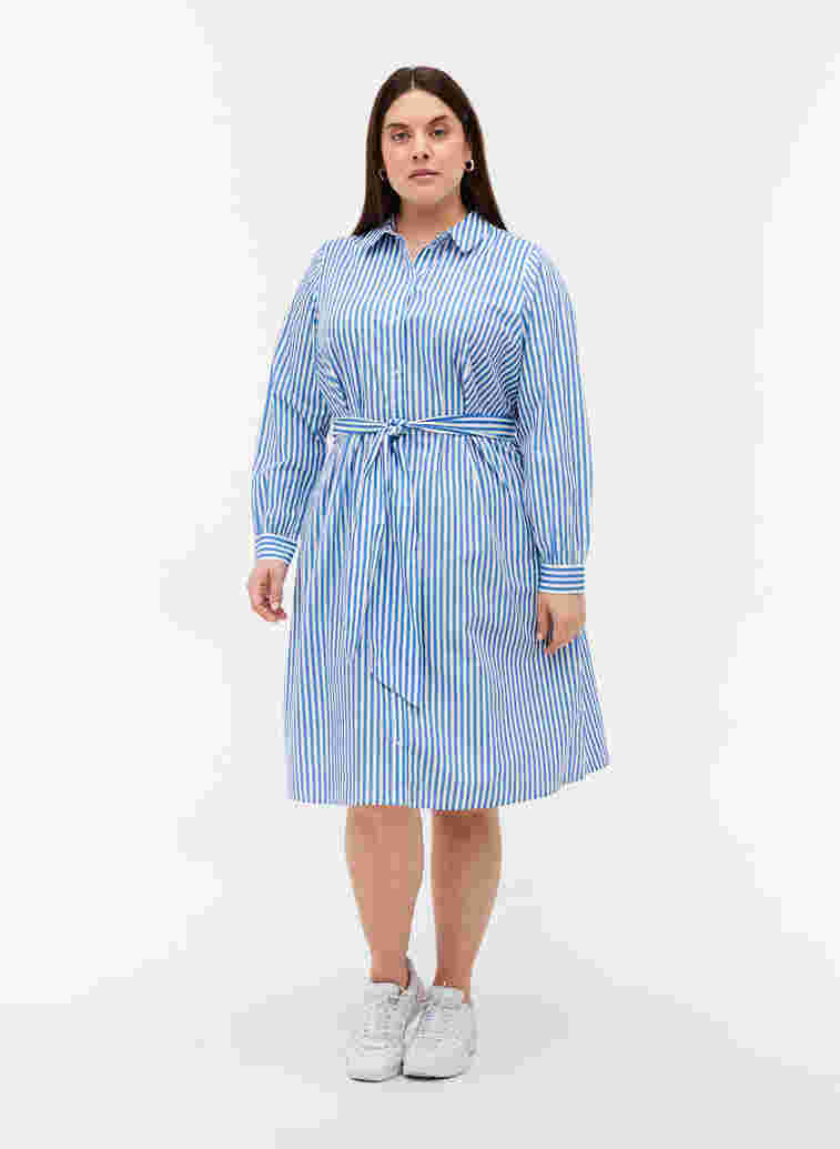 Randig skjortklänning i bomull, Regatta, Model image number 2