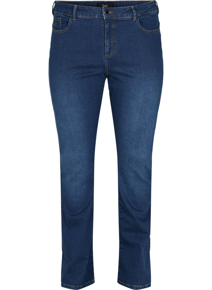 Ellen bootcut-jeans med hög midja, Blå, Packshot image number 0