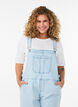 Randiga denim h&auml;ngselbyxor?, Bl&aring;, Model image number 2