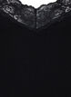 2-pack toppar i viskos med spetsdetalj, Svart, Packshot image number 2