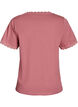 T-shirt med spetskant, Rosa, Packshot image number 1
