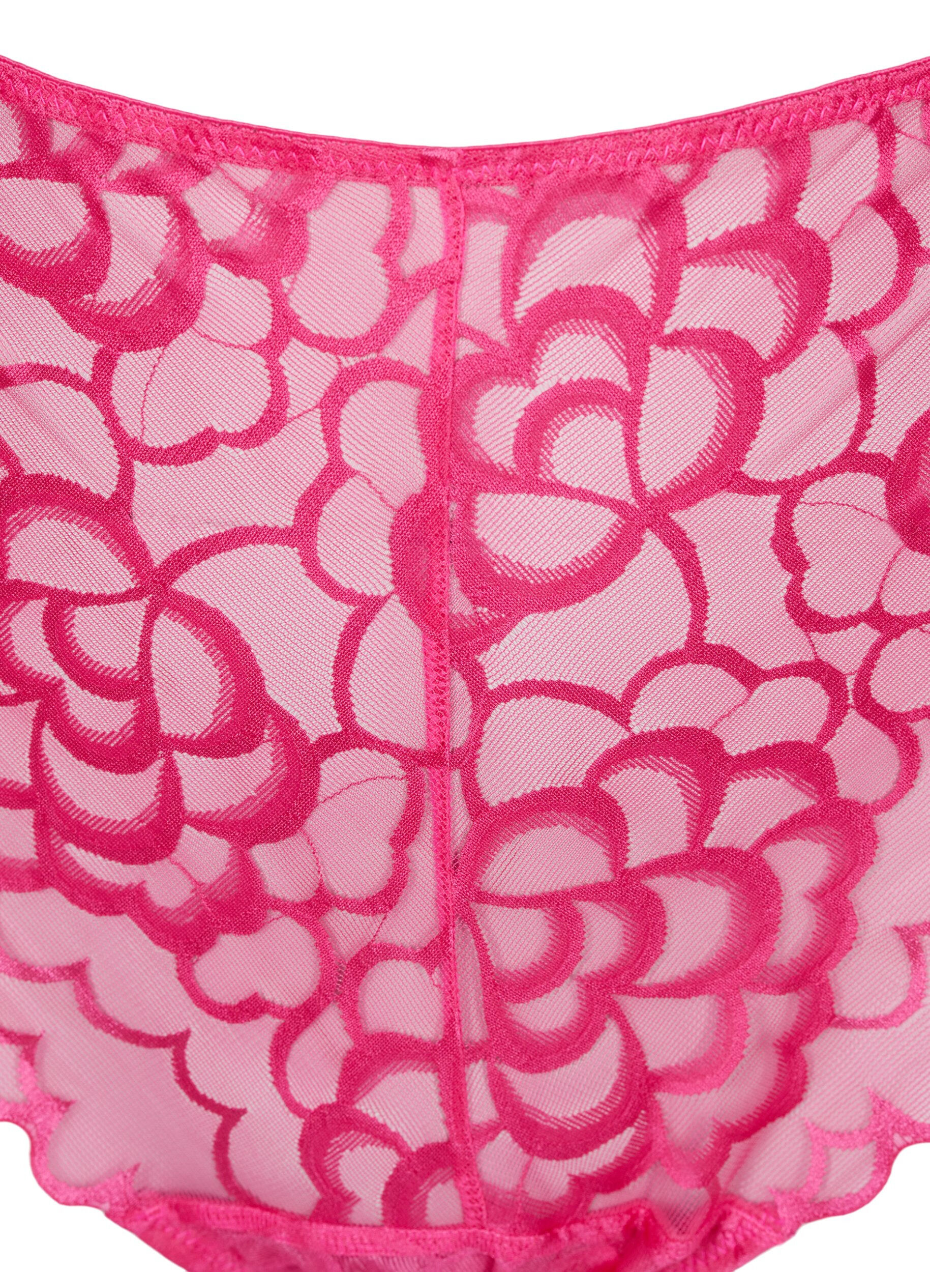 Zizzi G-string med spets och normalh&ouml;g midja, Jazzy, Packshot image number 2