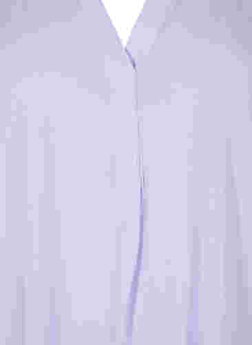 Kortärmad blus med v-ringning, Lavender, Packshot image number 2