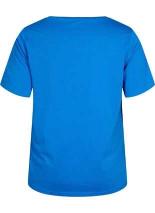 T-shirt från FLASH med tryck, Strong Blue, Packshot image number 1