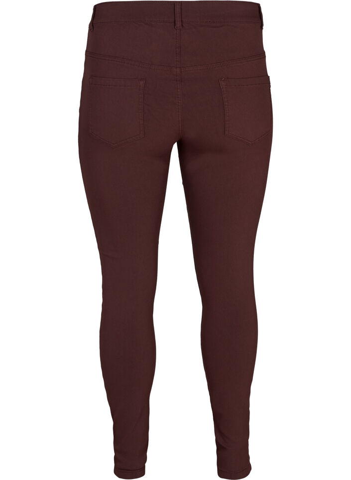 Slim fit byxor med fickor, M&ouml;rk Bordeaux, Packshot image number 1