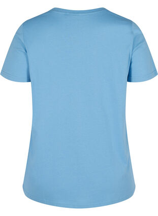 Kortärmad t-shirt med print, Blue Jasper, Packshot image number 1