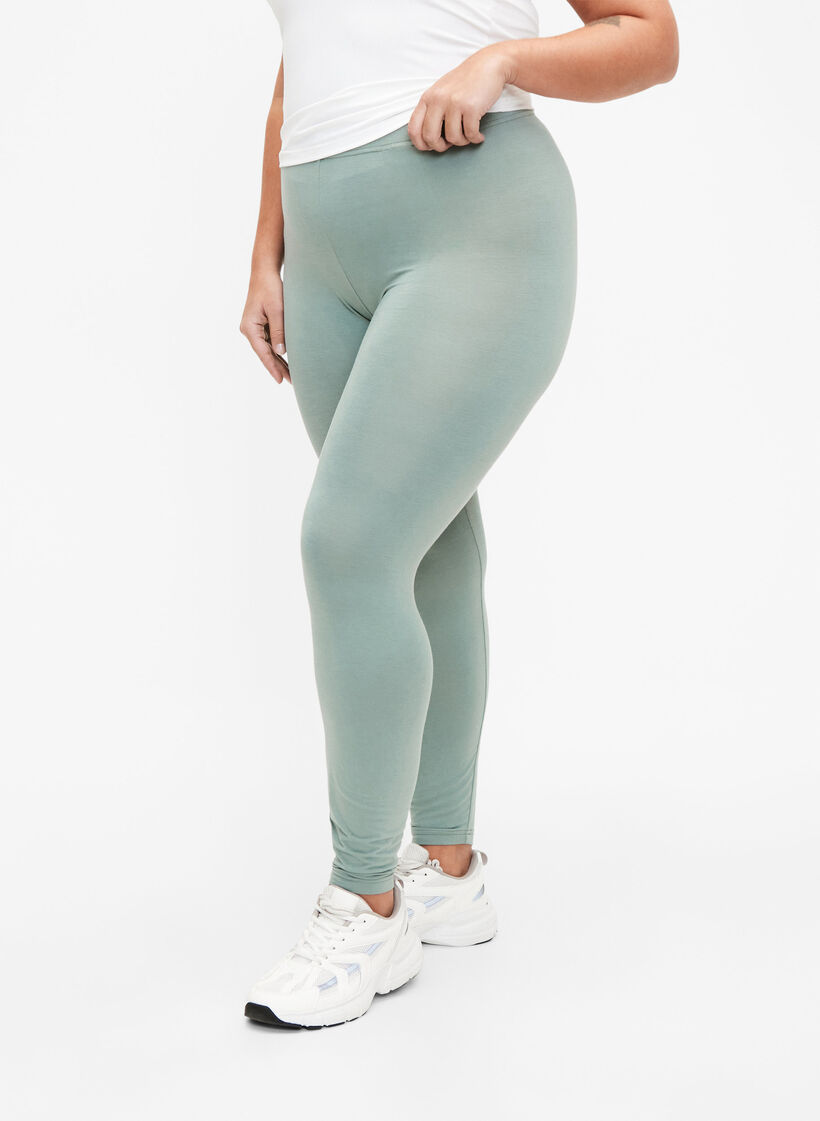 Basleggings i viskos, Grön, Model image number 0