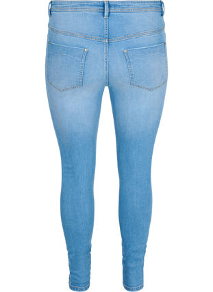 Super slim Amy jeans med dragkedja, Light blue, Packshot image number 1