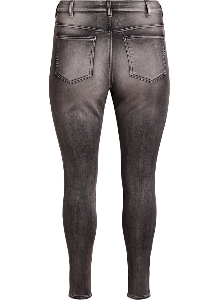 Supersmala Amy-jeans med h&ouml;g midja, Gr&aring;, Packshot image number 1