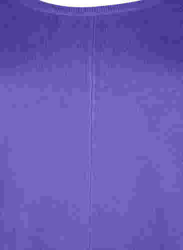 Stickad tunika i viskosblandning, Purple Opulence, Packshot image number 2