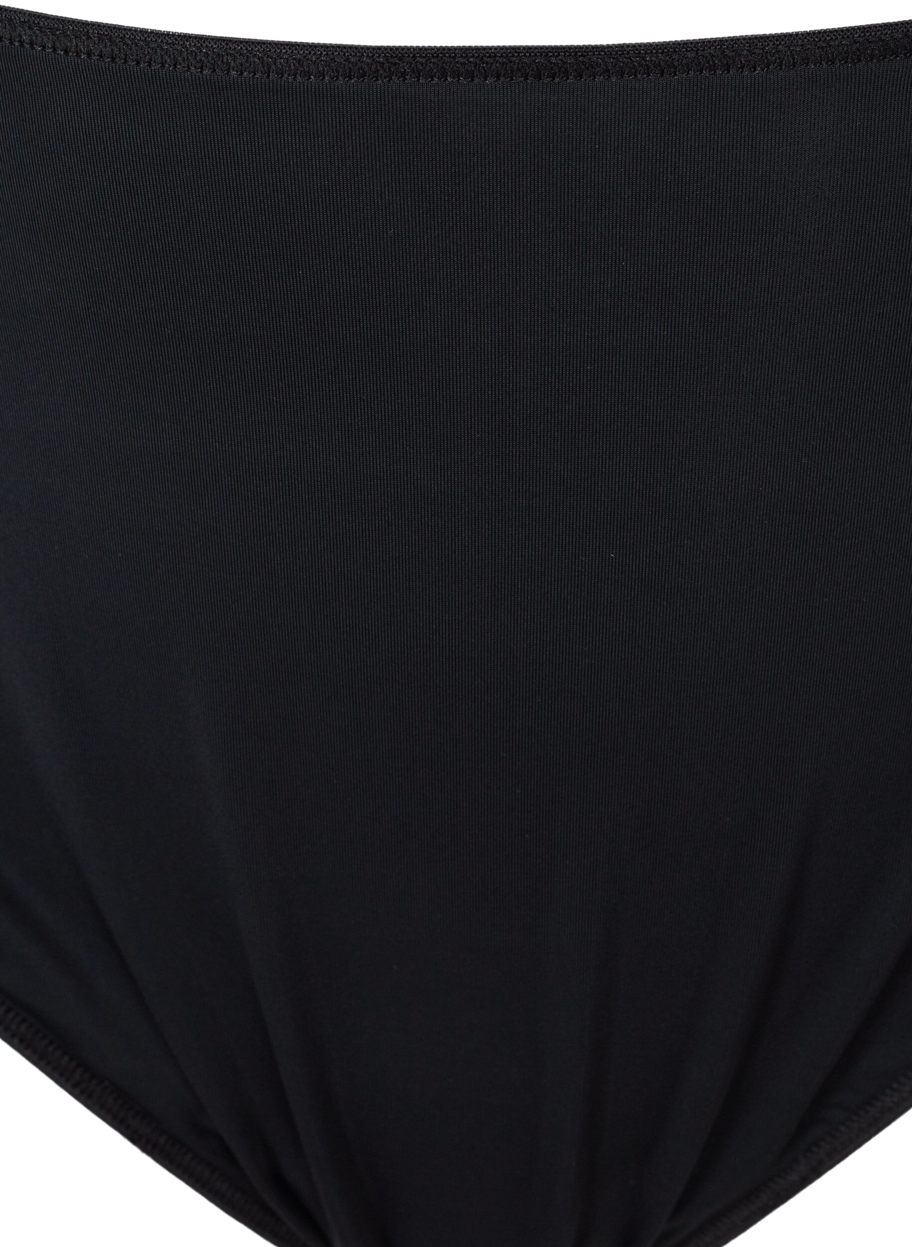 Zizzi 3-pack stringtrosor med spets, Svart, Packshot image number 2