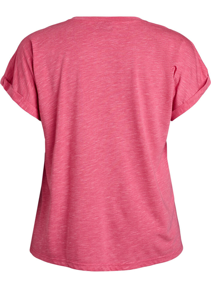 L&ouml;s tr&auml;ningst-shirt med korta &auml;rmar, Rosa, Packshot image number 1