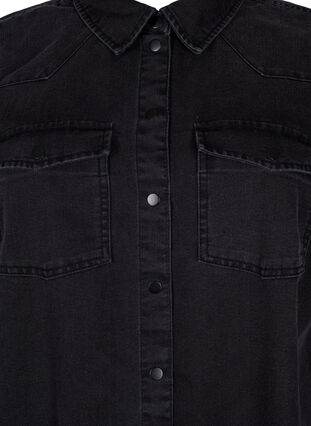 Denimklänning med knappar, Grey Denim, Packshot image number 2