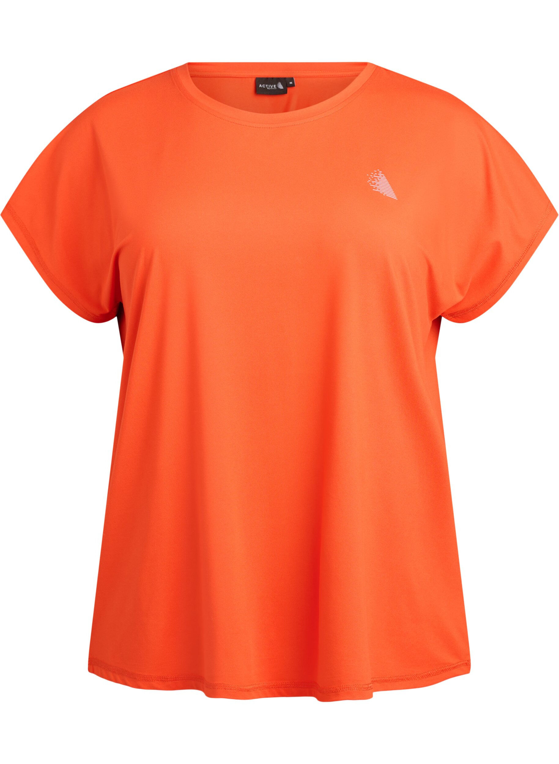 ZizziEnf&auml;rgad tr&auml;nings-T-shirt, Orange, Packshot image number 0