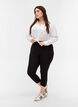 3/4 leggings med knappar, Black, Model image number 0