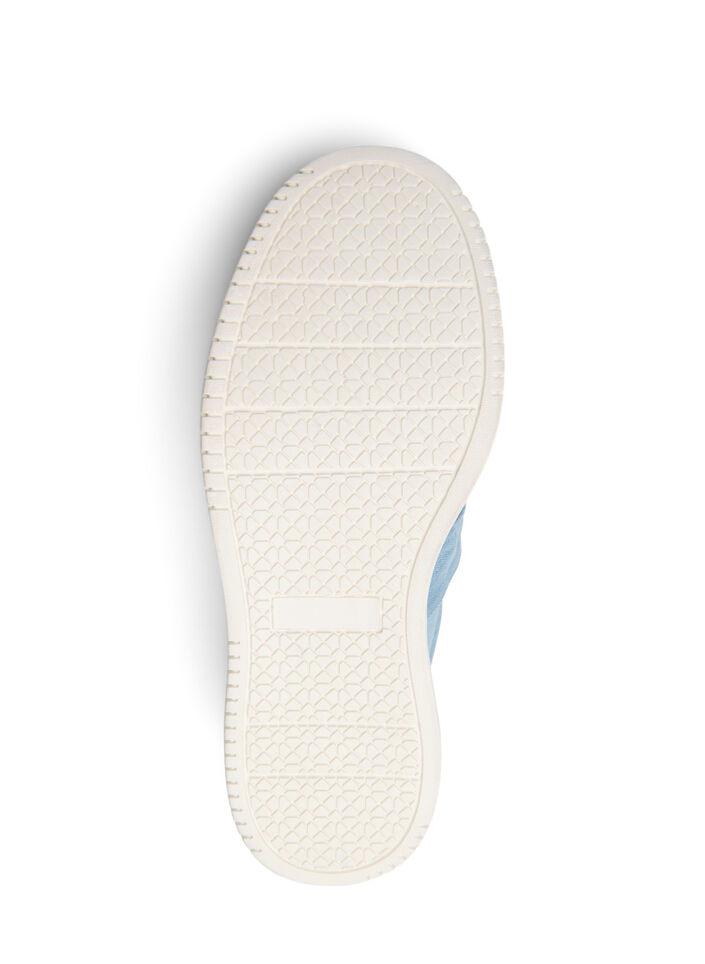 Wide fit - Slip-on med knutdetalj, Blå, Packshot image number 4