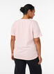 T-shirt med tryck, Rosa, Model image number 2