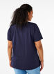 Enf&auml;rgad t-shirt i bomull, Bl&aring;, Model image number 2