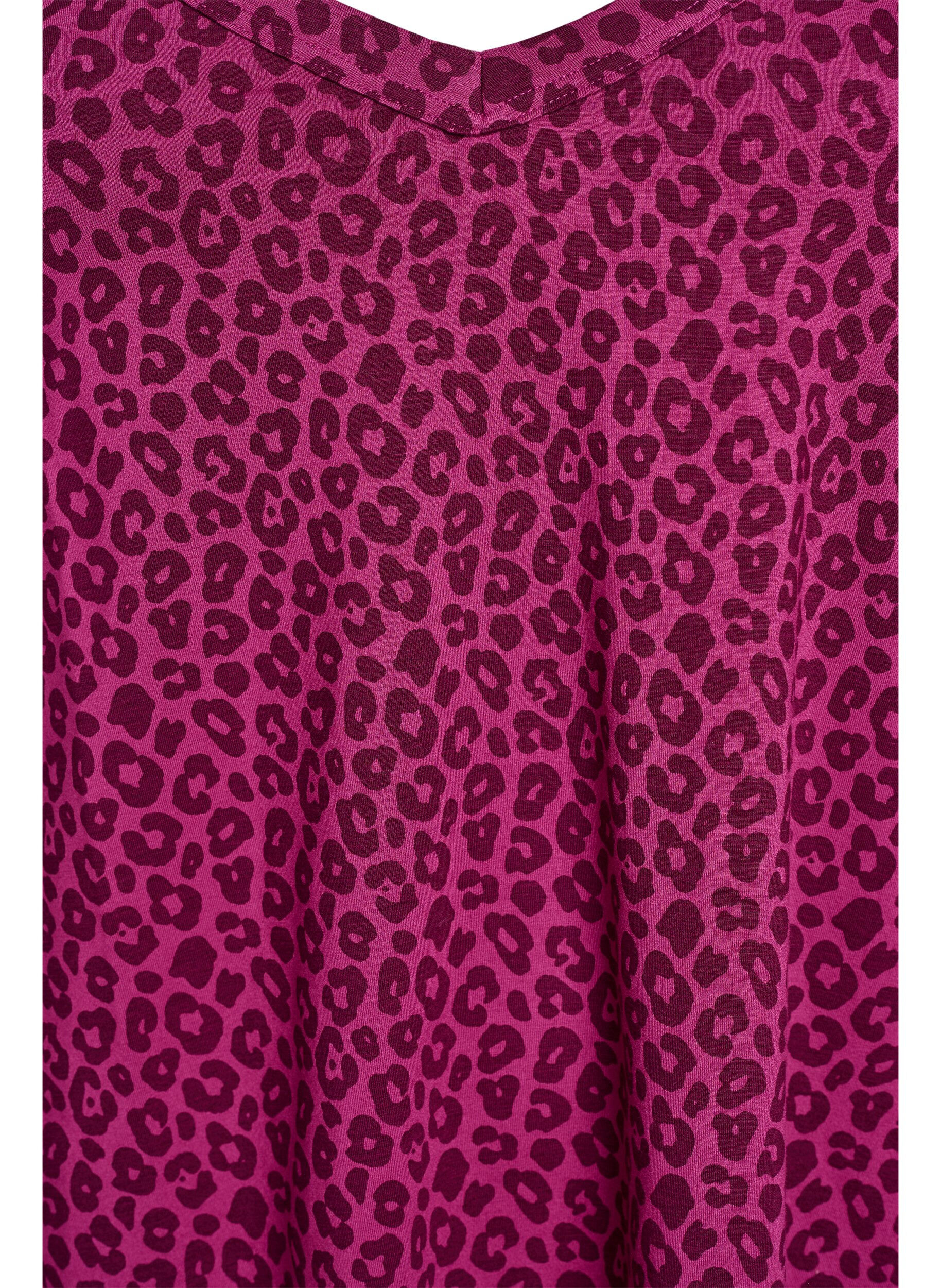 Zizzi Nattlinne med band och v-ringning, Rosa, Packshot image number 2