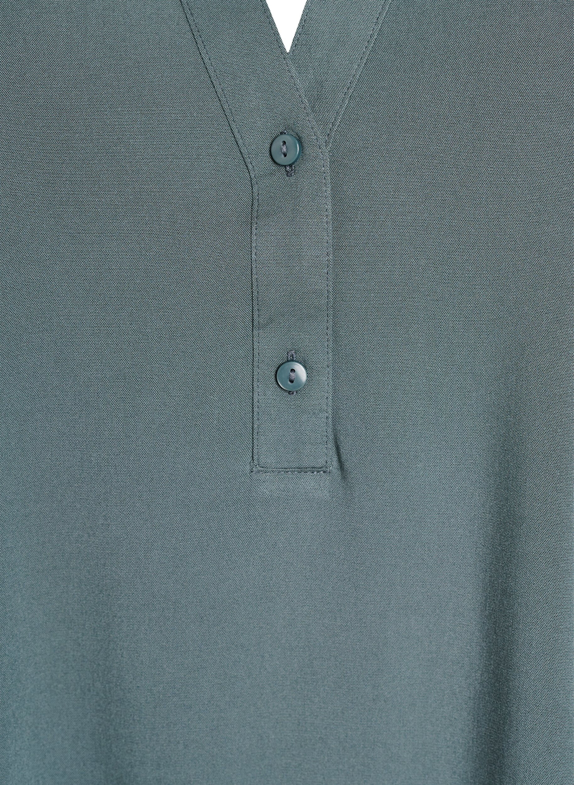 Zizzi&Auml;rml&ouml;s viskosblus, Gr&ouml;n, Packshot image number 2