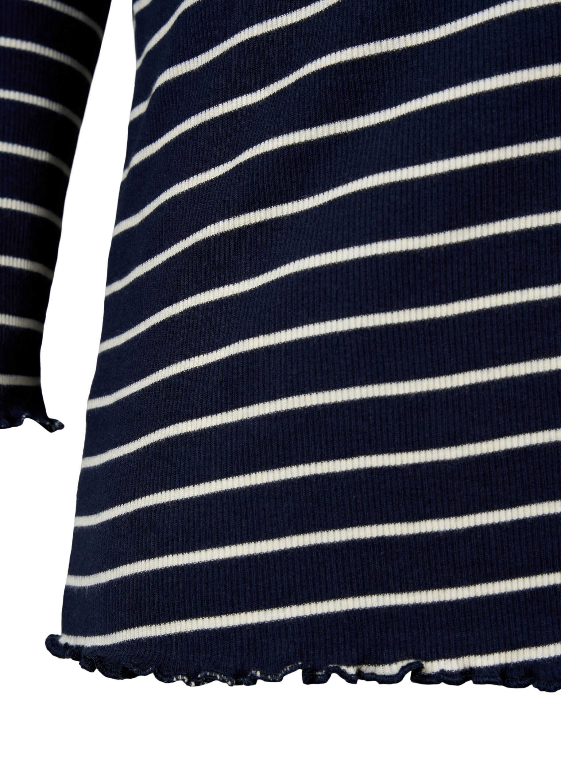 Zizzi Randig tr&ouml;ja med rund hals, Night Sky Stripe, Packshot image number 3