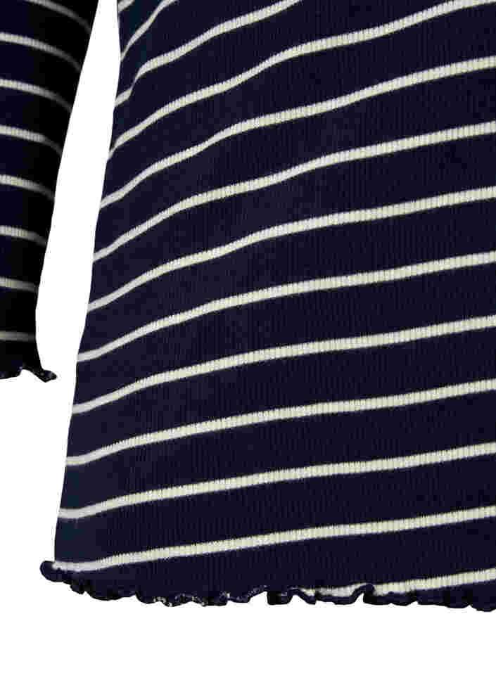 Randig tröja med rund hals, Night Sky Stripe, Packshot image number 3