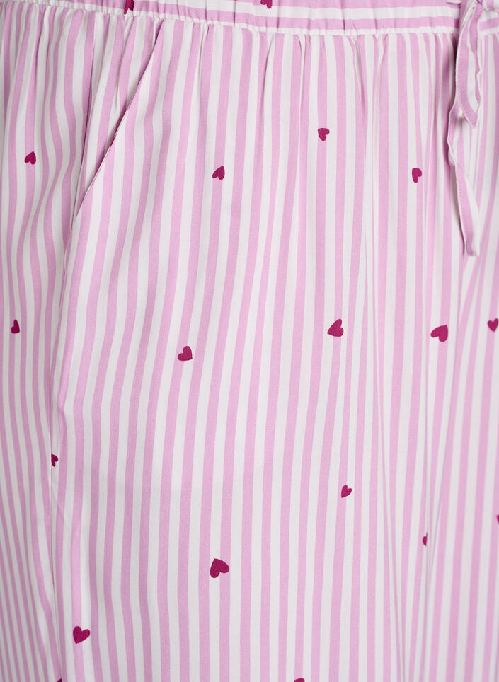 L&ouml;sa nattbyxor med r&auml;nder och hj&auml;rtan, Rosa, Packshot image number 2